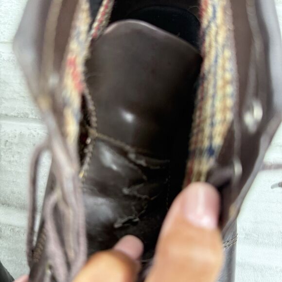 Classic Elements Lenni Women’s Size 8.5 Brown Leather Ankle Boots Vintage - Picture 9 of 11